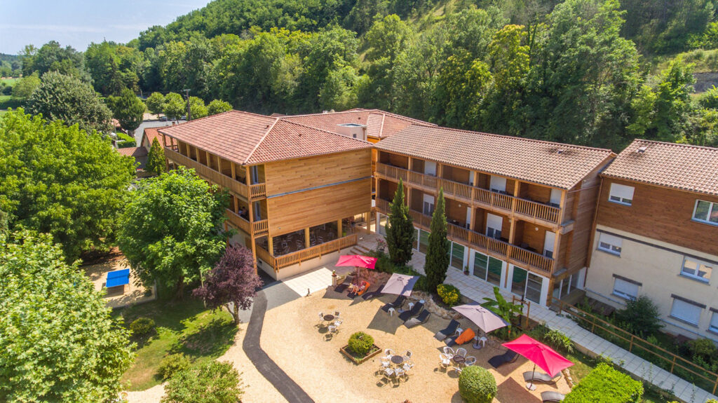 Vue aérienne de l'hôtel la petite reine