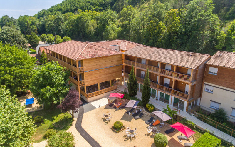 Vue aérienne de l'hôtel la petite reine